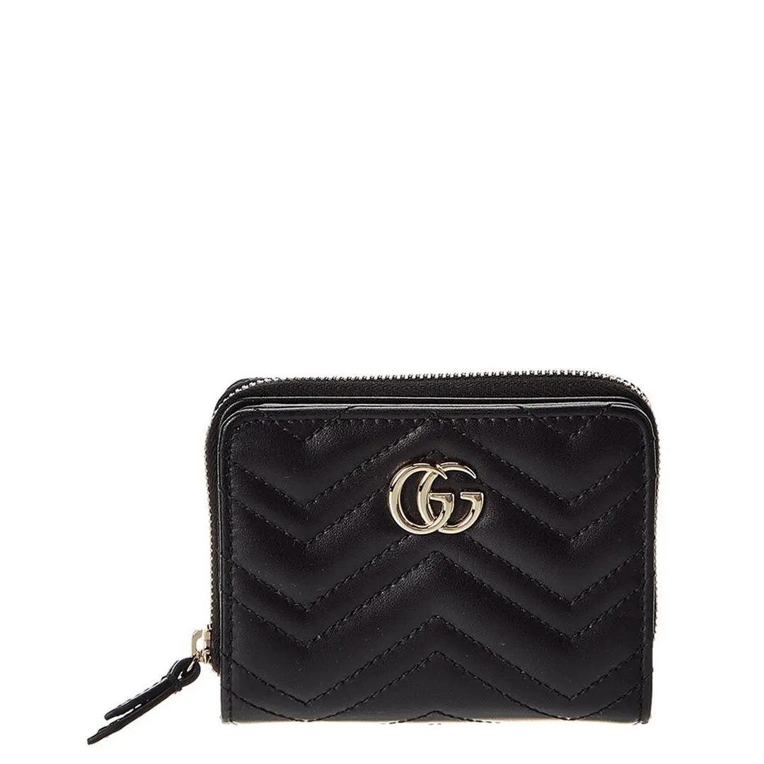 Gucci Gg Marmont Mini Leather Coin Purse Women`s