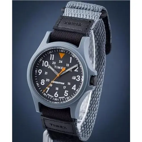 Men`s Expedition Acadia 40mm Watch - Black Fastwrap Black Dial Black by Timex