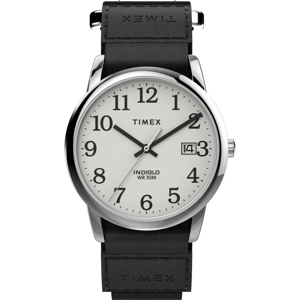 Timex Men`s Easy Reader 35mm Watch – 35mm Black/Silver-Tone/White/E/35mm