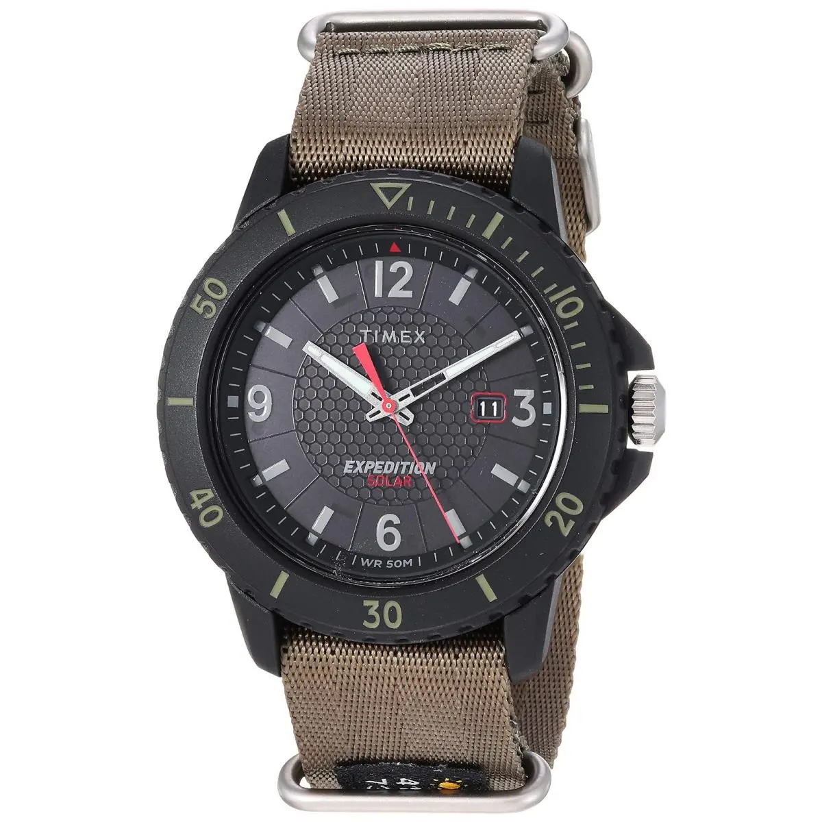 Men`s TW4B14500 Expedition Gallatin Solar Green/black Nylon by Timex