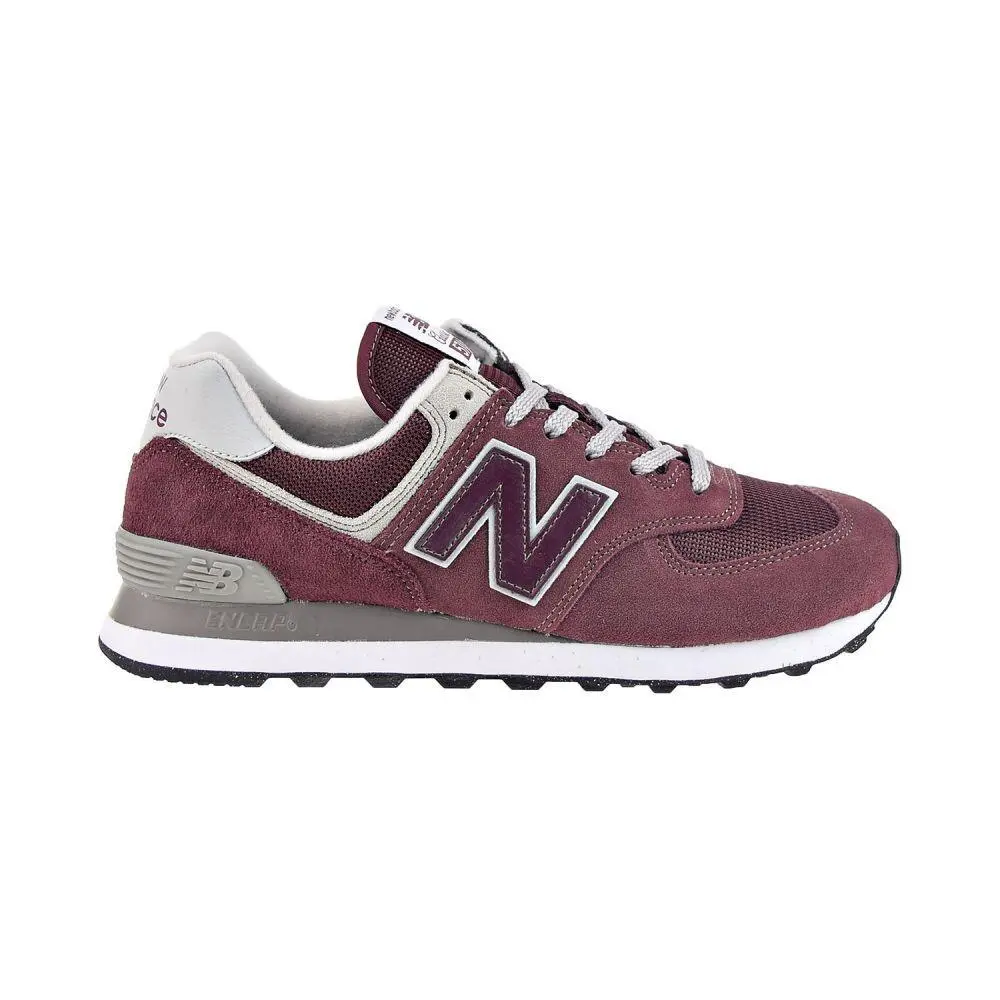 New Balance 574 Men`s Shoes Burgundy/white ml574-evm