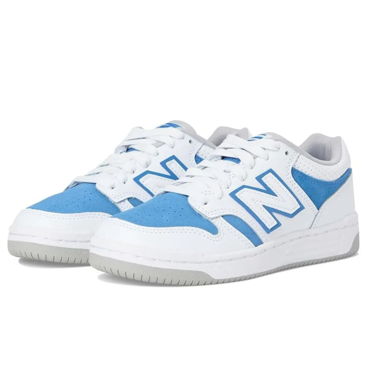 New Balance Grade School 480 GSB480VS Sneaker Kids US 6 White Blue Shoes RHS8178