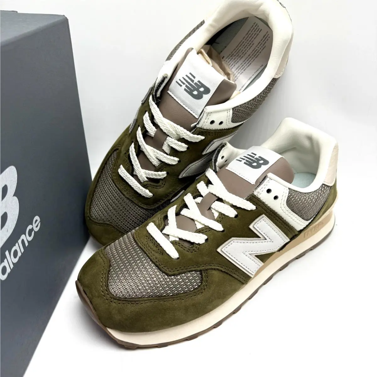 New Balance shoes - New Balance 574 - U5742RG - Calcium/Dark Silver Metallic 4