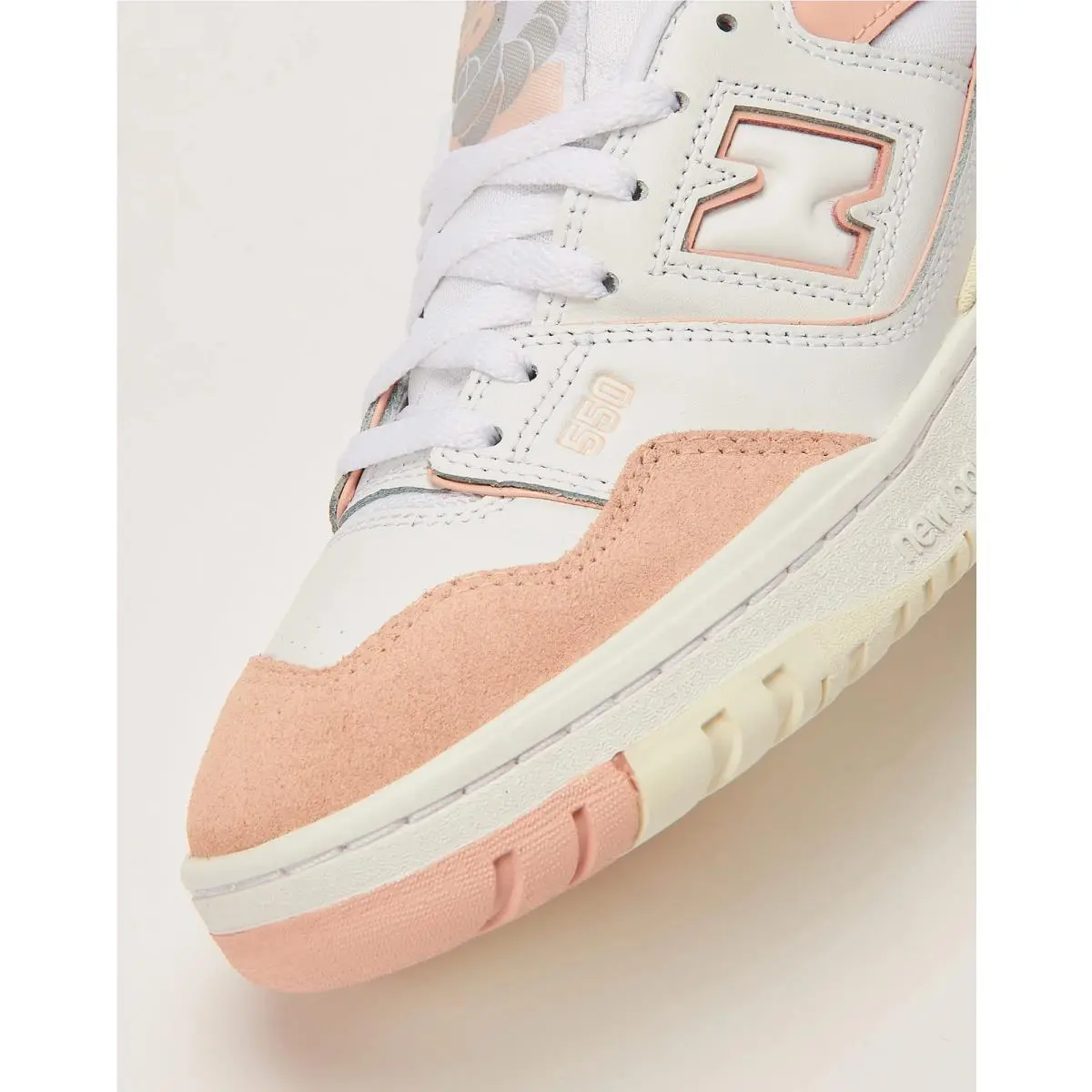 New Balance shoes - 550 White Pink Sea Salt - GSB550CD - White 2