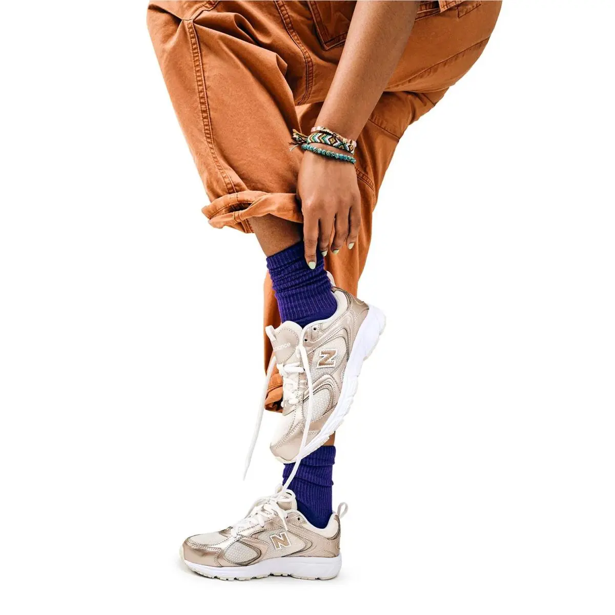 New Balance shoes - Gold Metallic 8