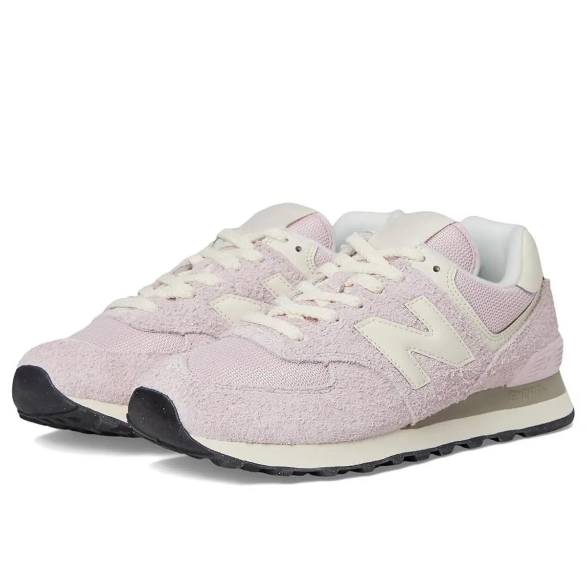 New Balance 574 U574BWE Sneakers Women`s 9.5B Pink Suede Lifestyle Shoes RHS8296