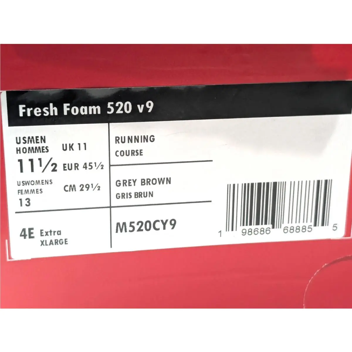 New Balance shoes - New Balance Fresh Foam 520 V9 - M5206DX - Grey/Brown 9