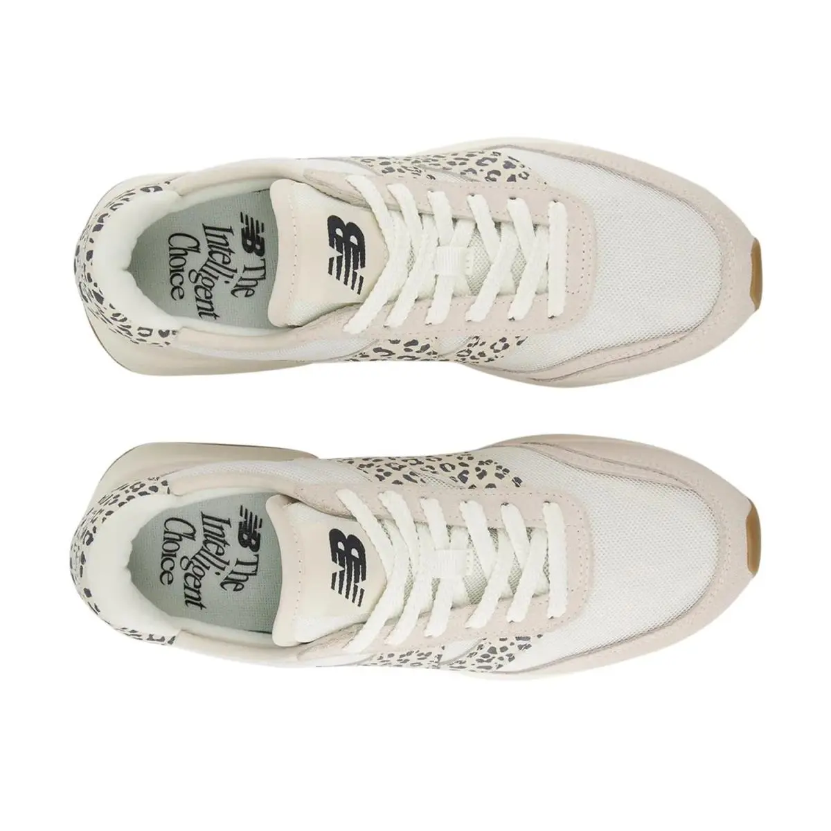 New Balance shoes - Beige/White/Leopard Print 4
