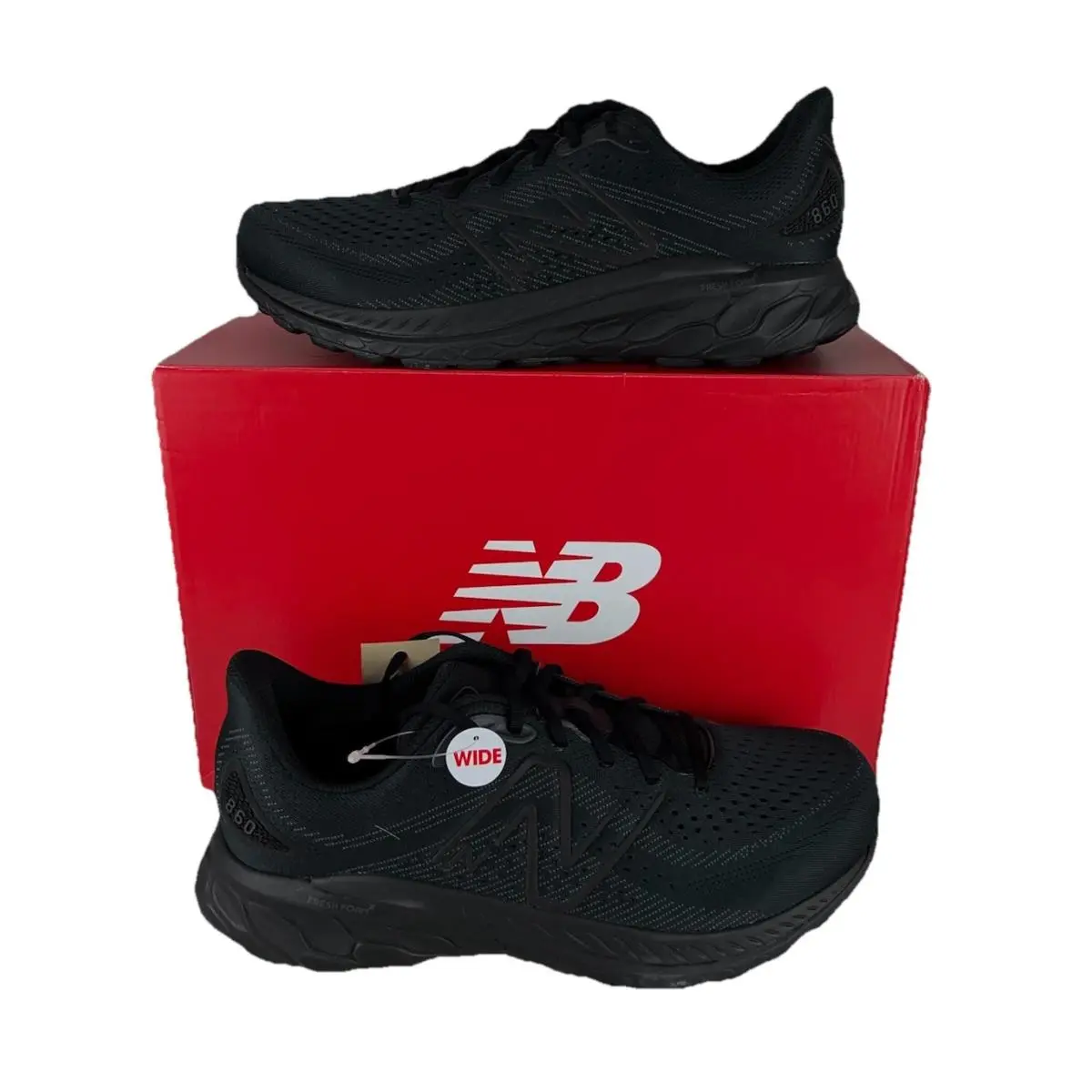 Balance Fresh Foam x 860v13 Black Running Shoes Mens 13 2E Wide M860T13