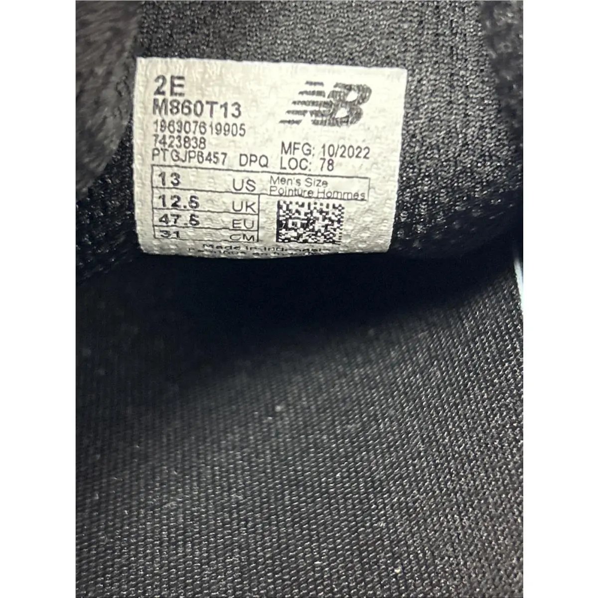 New Balance shoes - New Balance 860 - M860T13 - Black (UPC: 196307619684) 8