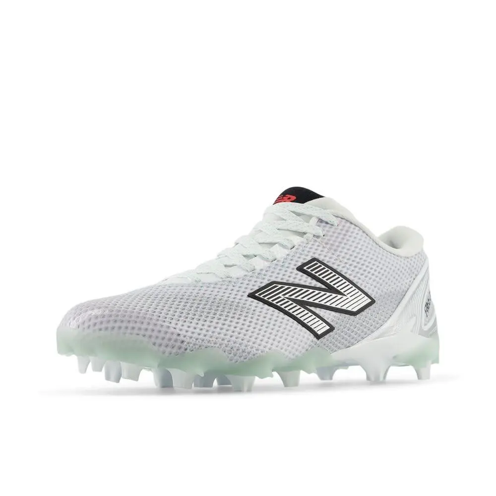 New Balance Men`s 7.5 White Black Silver Metallic Shoes with Traction and Stability