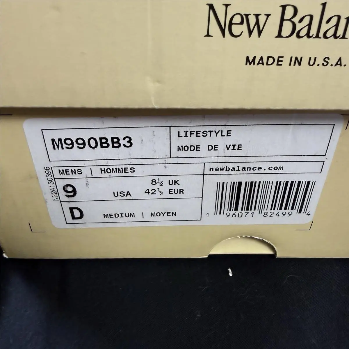 New Balance shoes - New Balance 990v3 - M990BB3 - Black 5