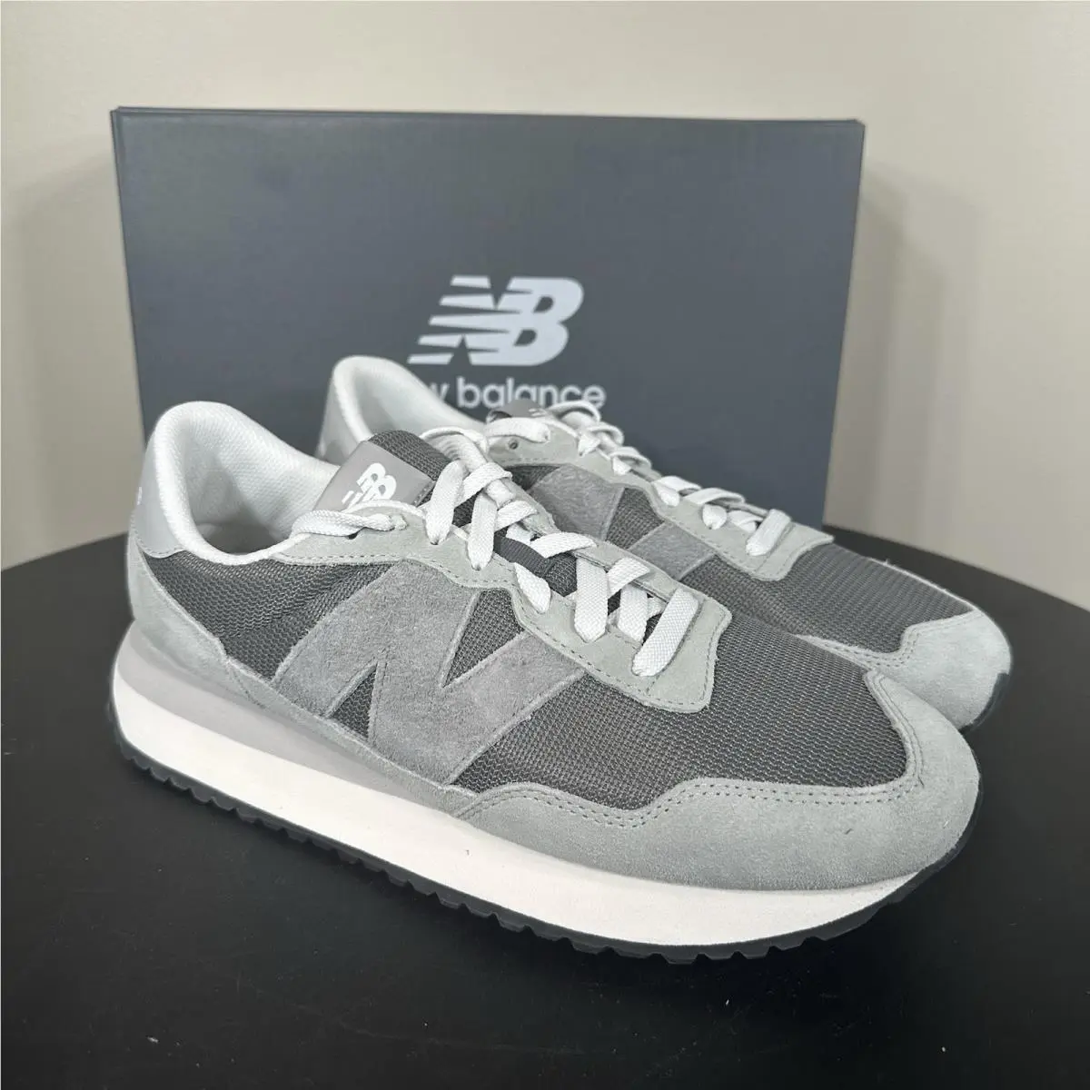 New Balance Men`s 237 Sneaker Size 11.5 Neptune Grey M2373IT