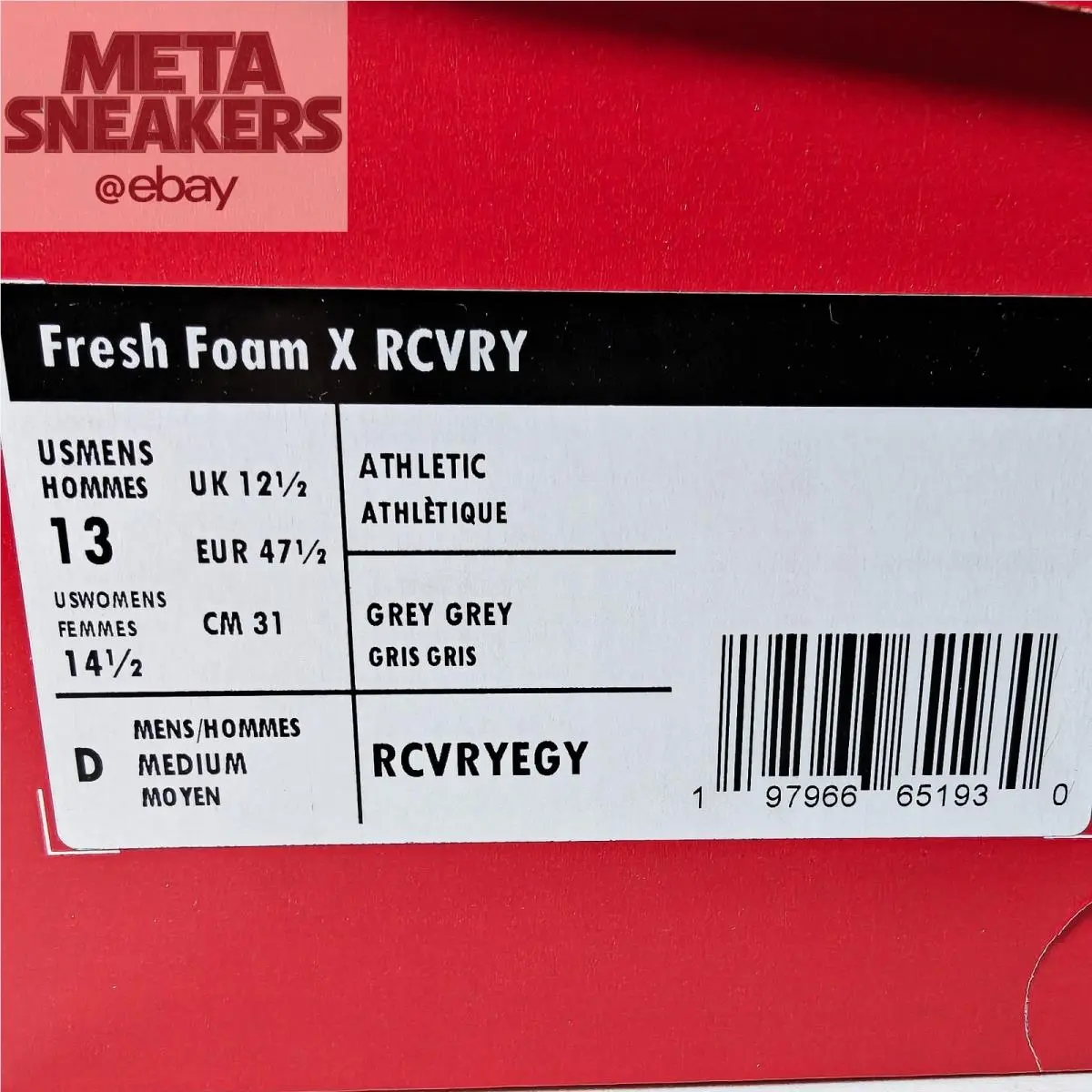 New Balance shoes - New Balance Fresh Foam RCVRY - RCVRYEGY - Gray 0