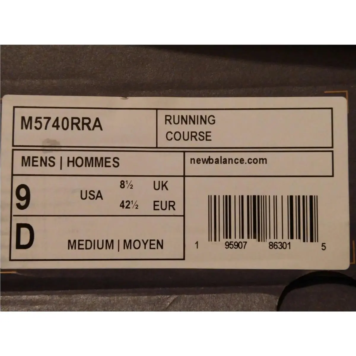 New Balance shoes - M5740RRA - M5740RRA - Black / Glow (UPC: 195907863015) 9