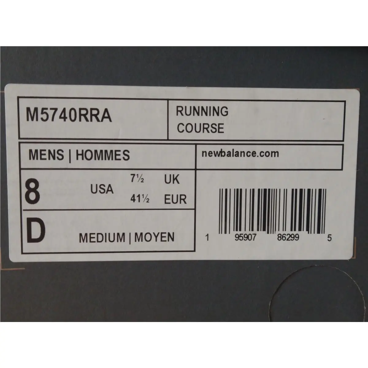 New Balance shoes - M5740RRA - M5740RRA - Black / Glow (UPC: 195907862995) 9
