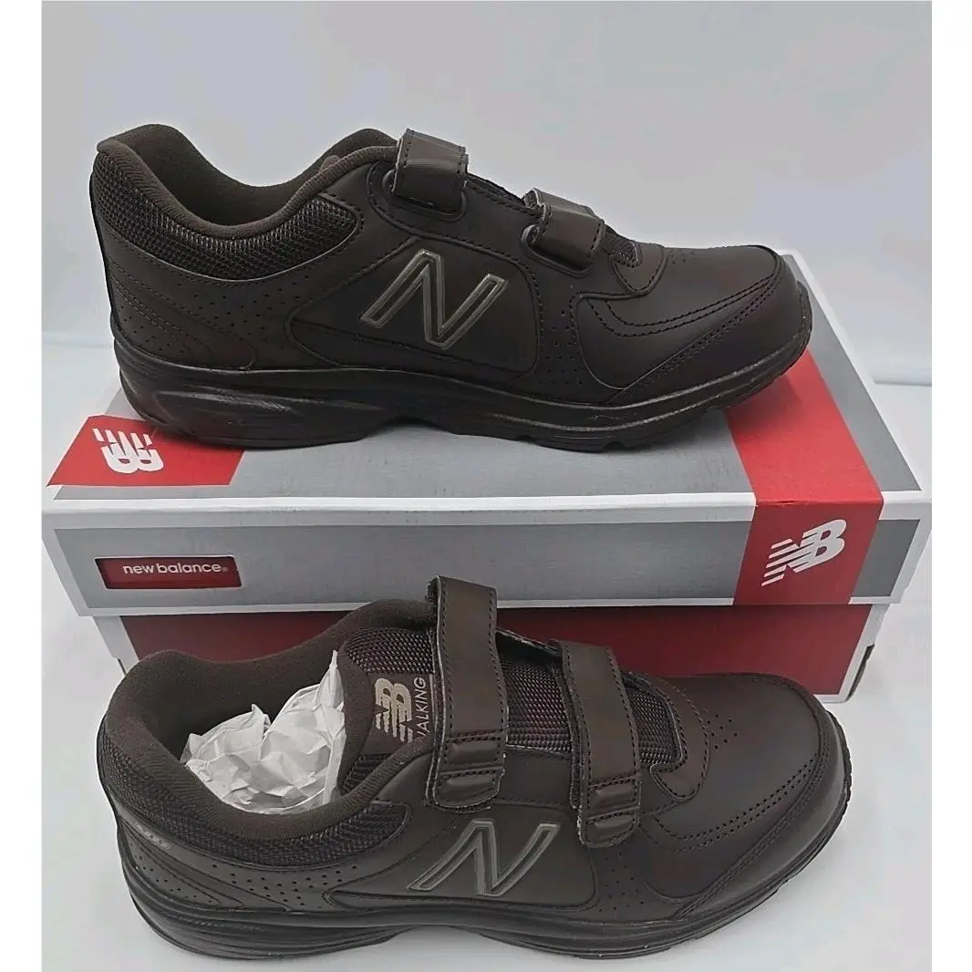 Mens New Balance 411 Athletic Shoes Sz 8.5 D Strap Close MW411HBK Brown w/ Box