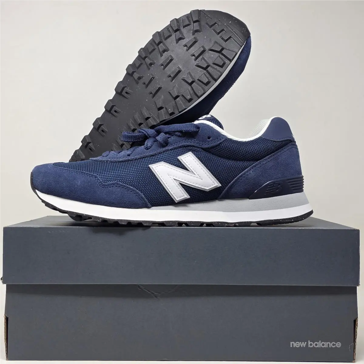 New Balance 515 Classic Sneakers Men`s Size 11.5 Navy White ML515NVY New