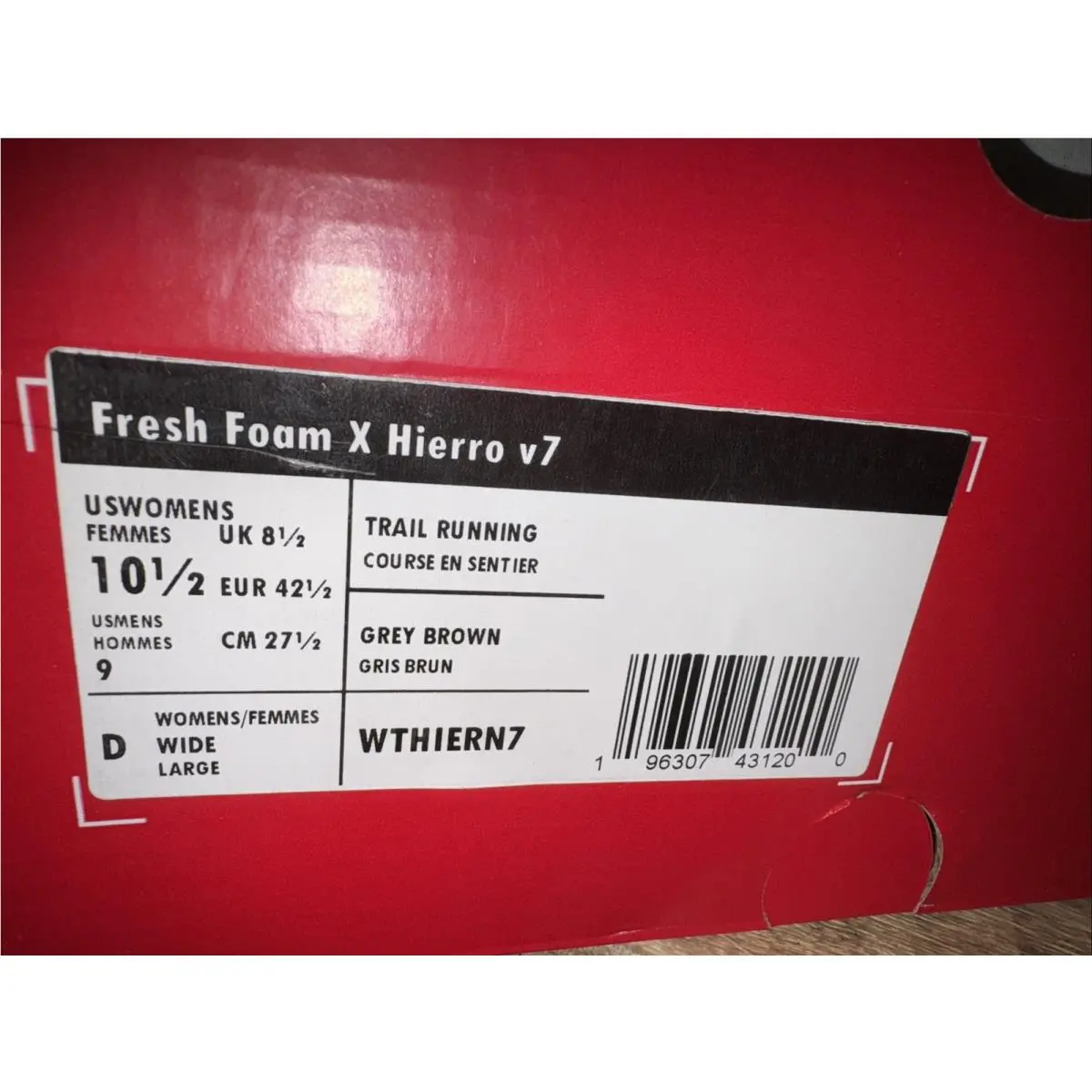 New Balance shoes - New Balance Fresh Foam Hierro - WTHIERN7 - Ivory 0