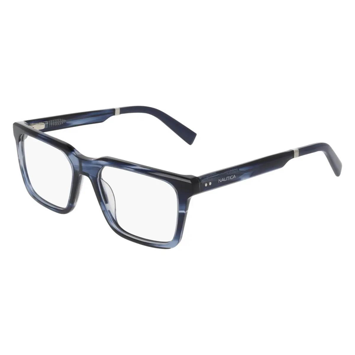 Nautica N 8205 Blue Horn 441 Size 53 Eyeglasses