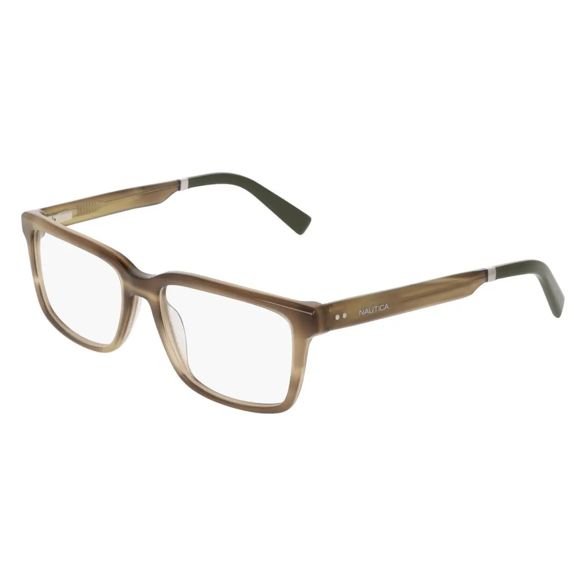 Nautica N 8204 Amber Horn 260 Size 56 Eyeglasses