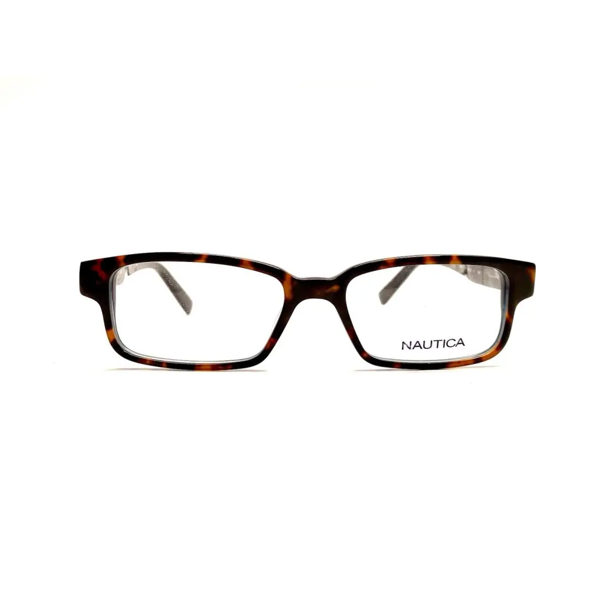 Nautica Brown Tortoise w Blue Rectangular Glasses N8076 310 49 16 140