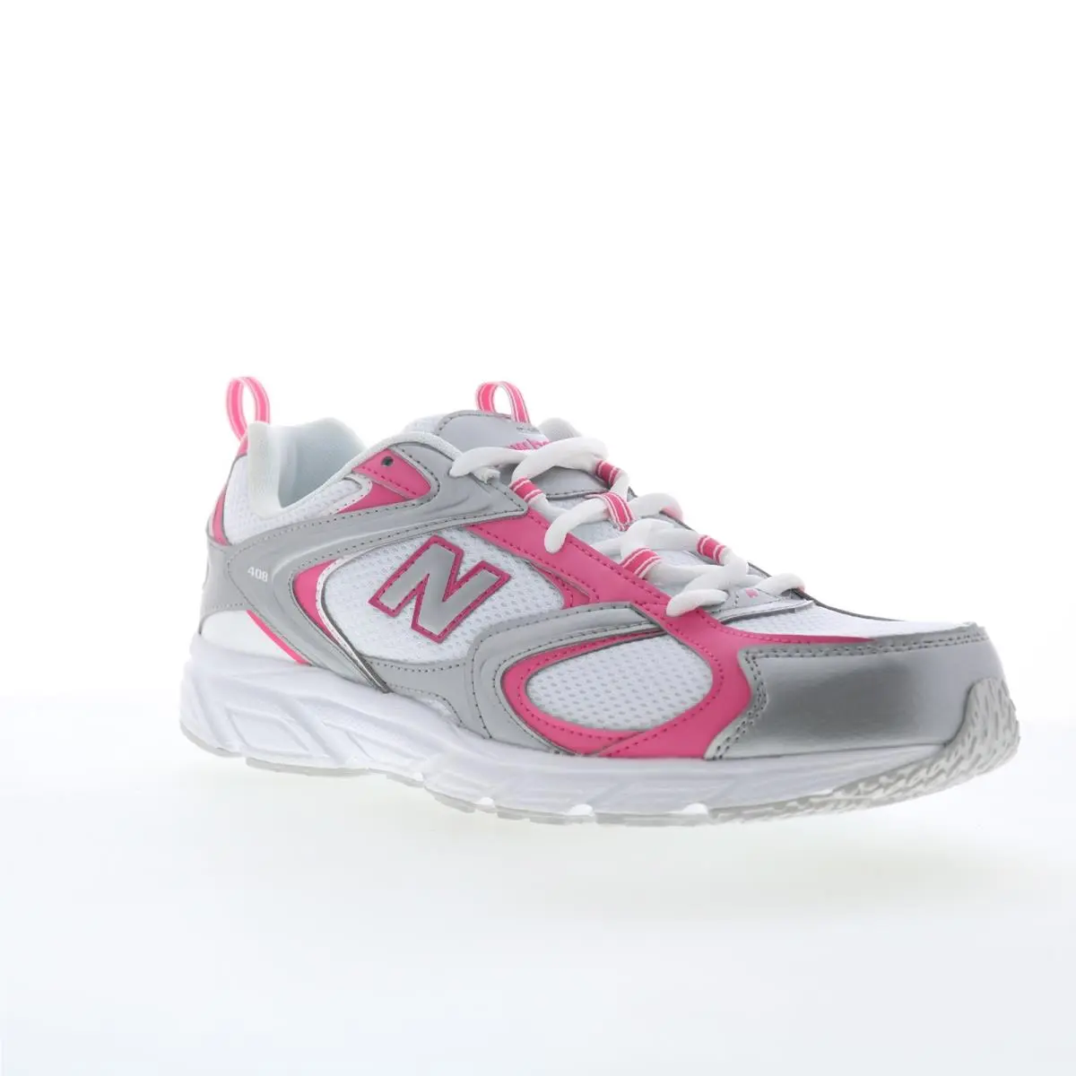 New Balance shoes - ML408NP - ML408NP - White/Silver Metallic/Dragon Berry (UPC: 198686079196) 0