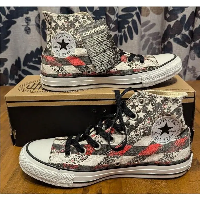 Converse 147063F CT HI Shoes - Men`s 6 Women`s 8 Black/red/natural