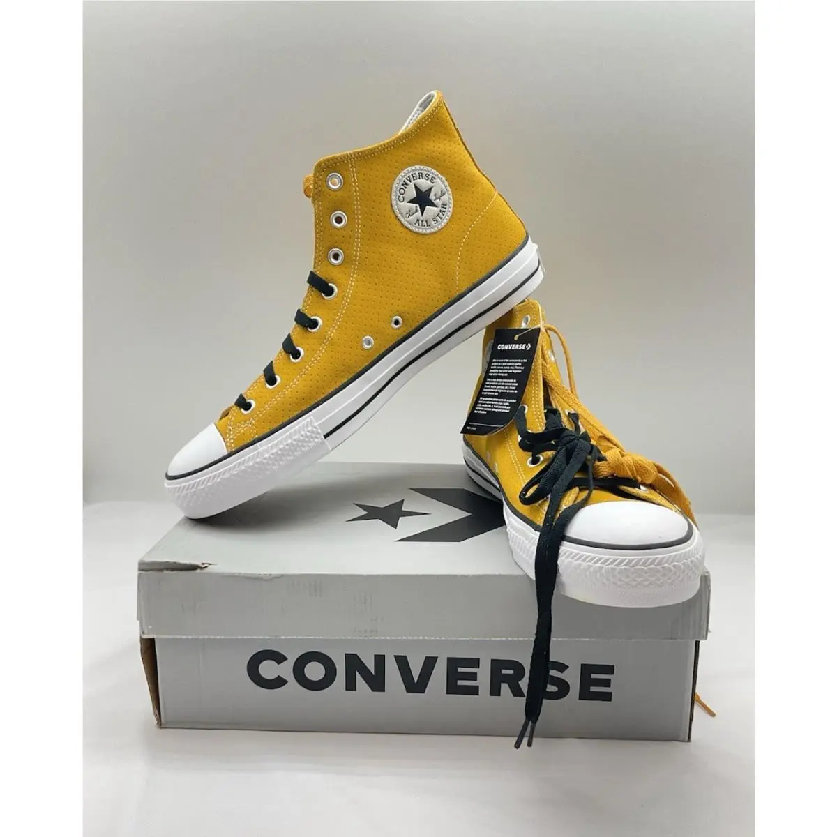 Converse Ctas Pro High Top Casual Lifestyle Shoe Men`s Size 13 Gold Dart