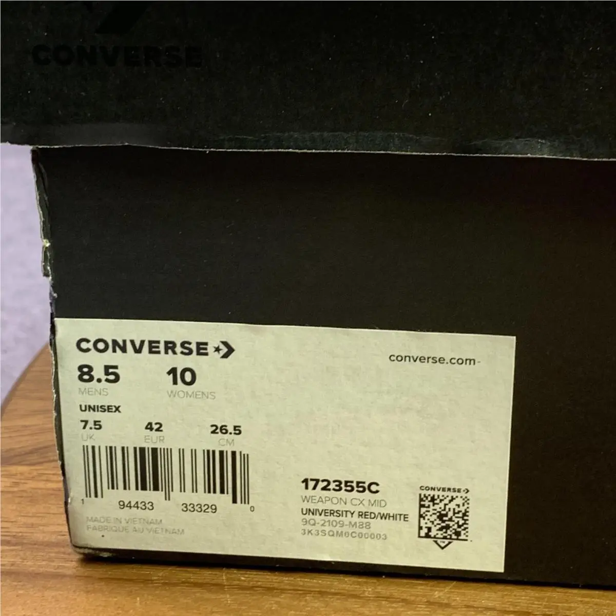 Converse shoes - Converse Weapon CX Mid - Weapon Mid - Red 0