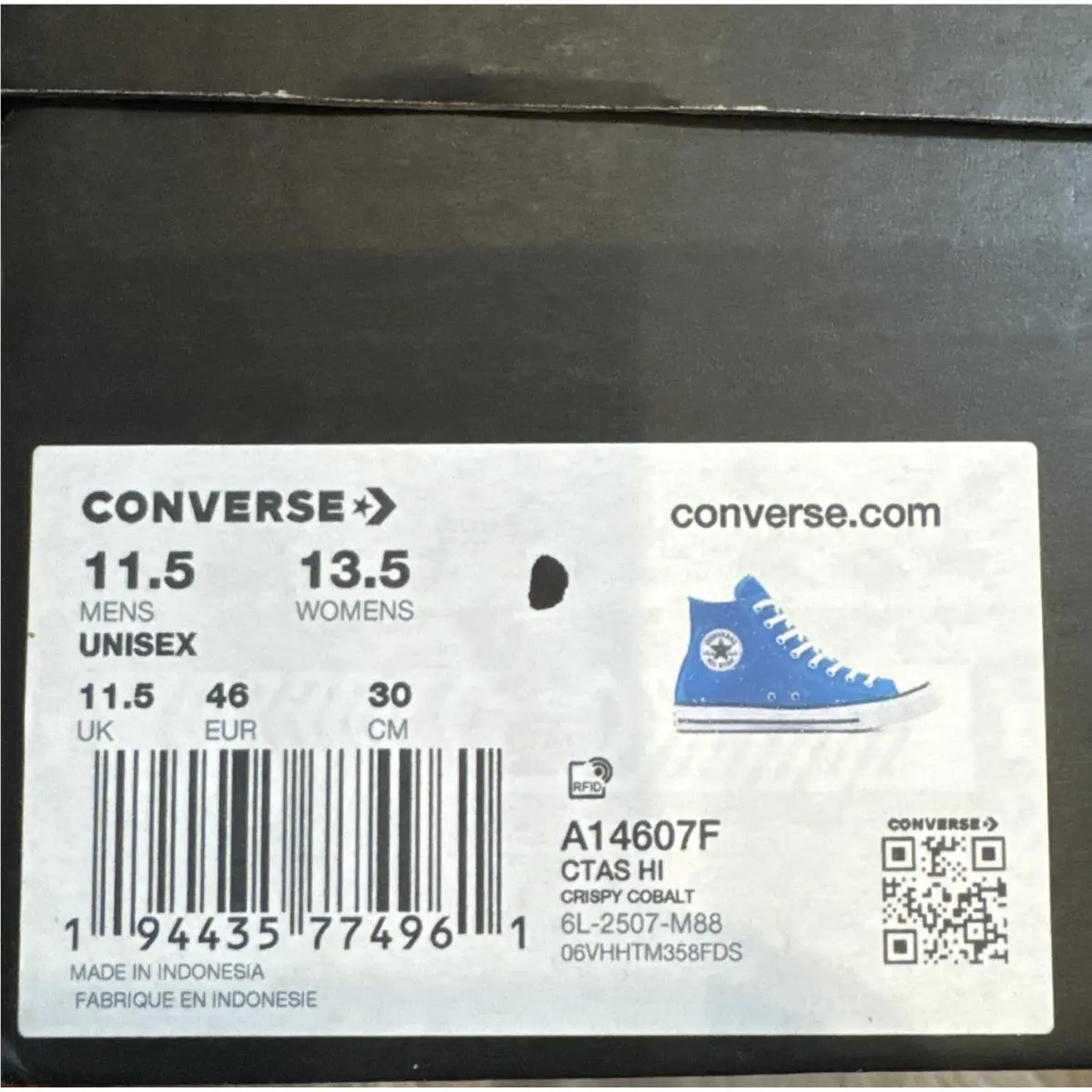 Converse shoes - Converse Chuck Taylor All Star Hi - Blue (UPC: 0194435774961) 5