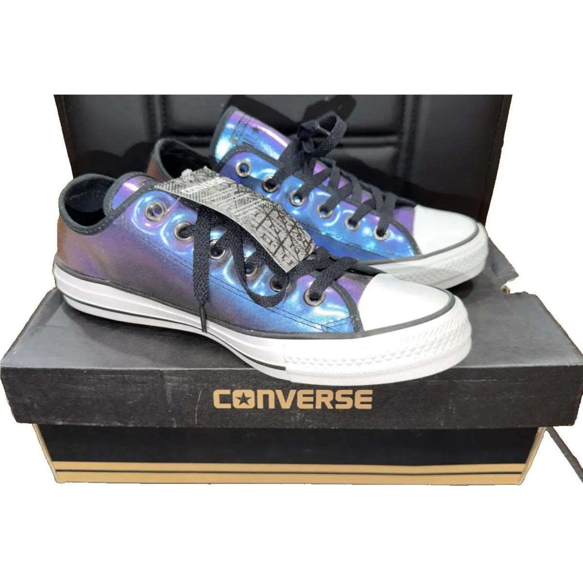 Converse Chuck Taylor All Star Ctas Ox Iridescent Sneakers Men`s 6 Women`s 8