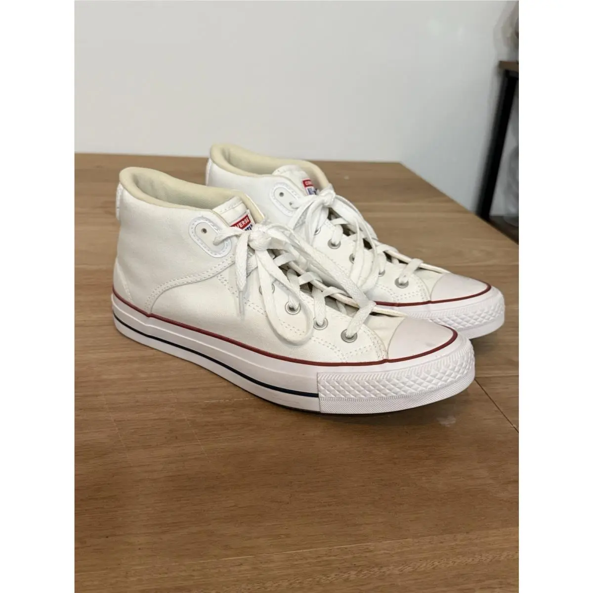 Converse Chuck Taylor All Star Tremont Street Mid White Canvas Men`s 10
