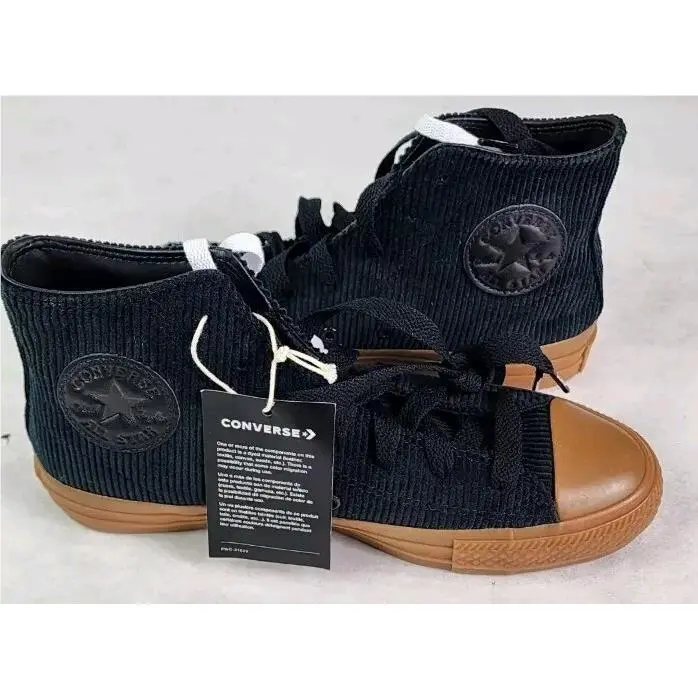 Converse Shoes Women`s 7.5 Chuck Taylor Pro Hi Black Gum Sneakers Corduroy