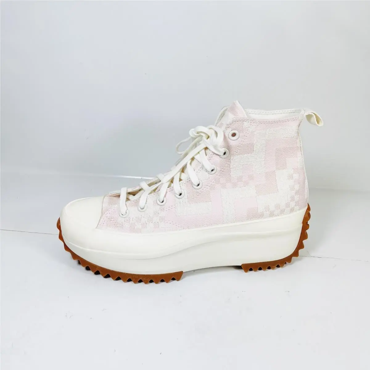 Converse Run Star Hike High Womens Platform Sneakers Size 11.5 Jacquard Crafted