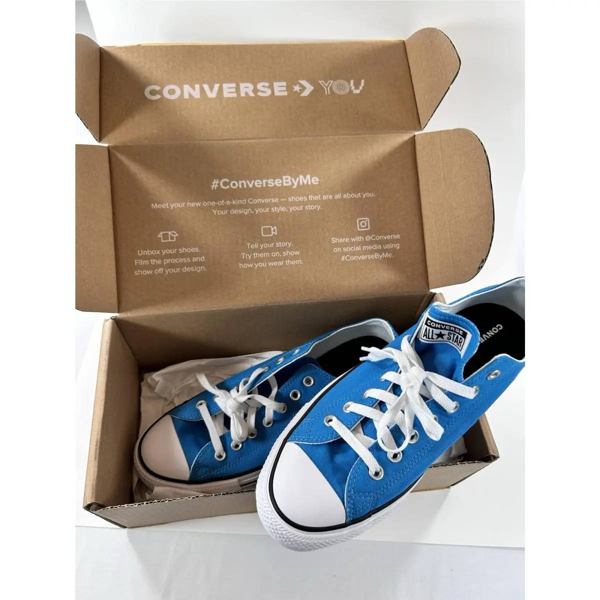 Converse All Star Low Top Sneakers Size 12.5 Women’s 10.5 Mens Vivid Blue