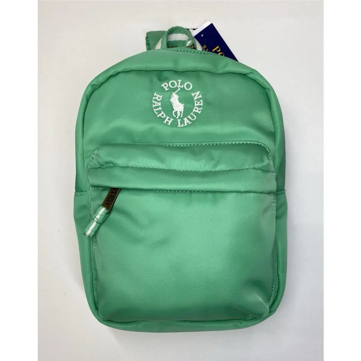 Polo Ralph Lauren Big Pony Logo Crossbody Sling Bag Strap Green Backpack Size S