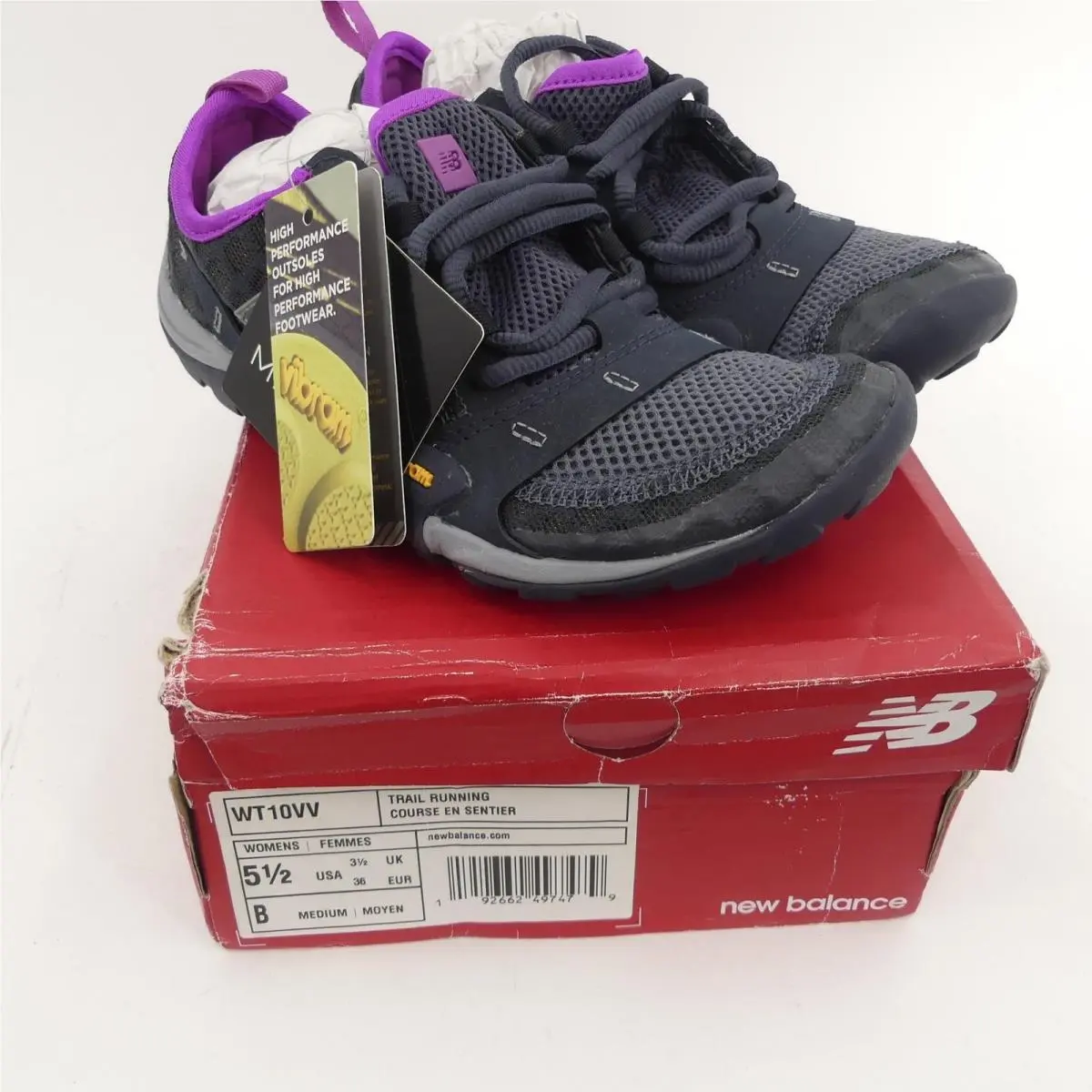 New Balance WT10VV Shoes Women`s Size 5.5 Vibram Trail Running Minimalist