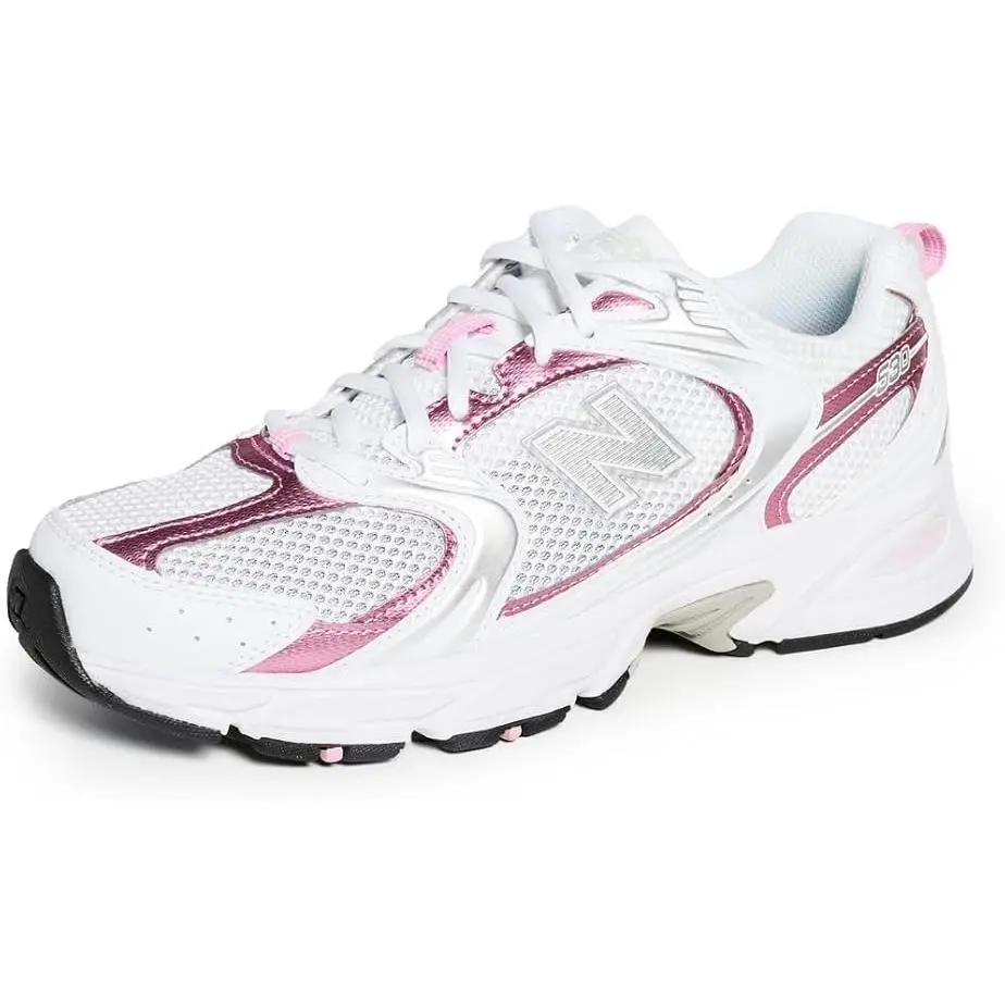 New Balance 530 Unisex Sneakers- White Pink Sugar- Size Men 4.5 Women 6 M