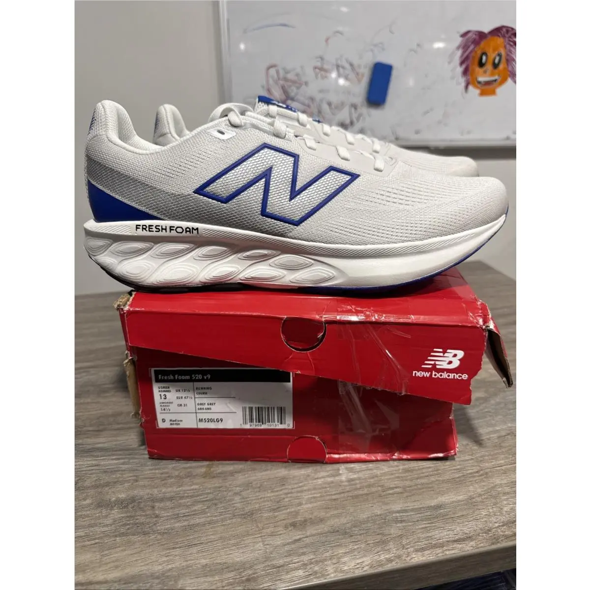 New Balance Men`s 520 v9 M520LG9 Medium Width Lightweight Running Shoes Size 13
