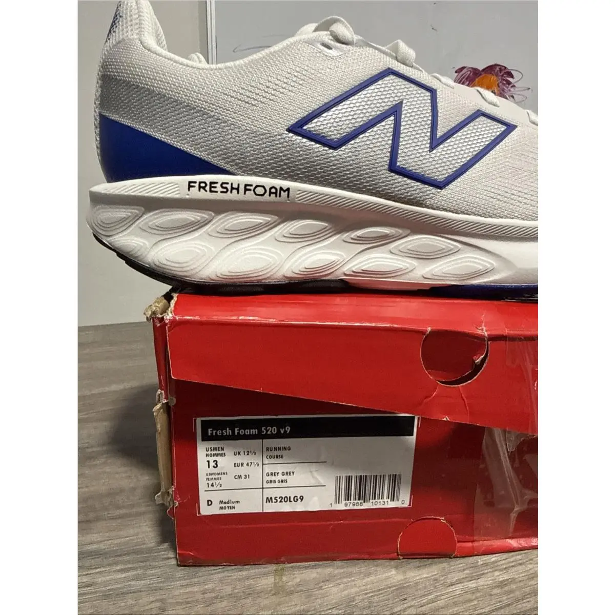 New Balance shoes - 520 V9 - M520LG9 - GREY MATTER / REFLECTION / TEAM ROYAL 0