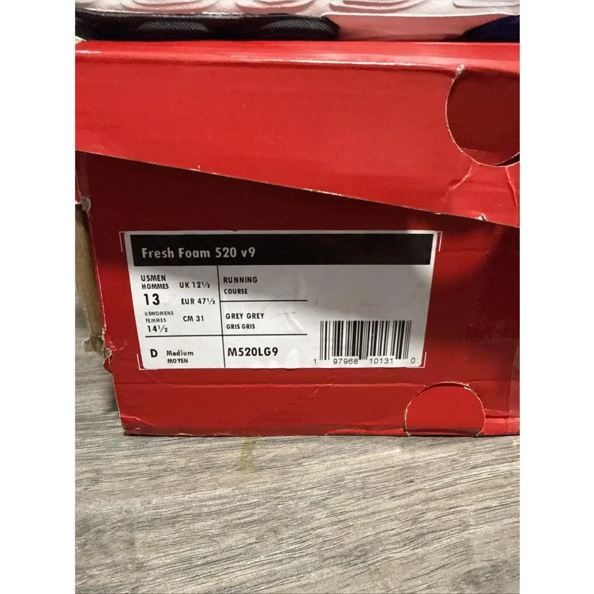 New Balance shoes - 520 V9 - M520LG9 - GREY MATTER / REFLECTION / TEAM ROYAL 1