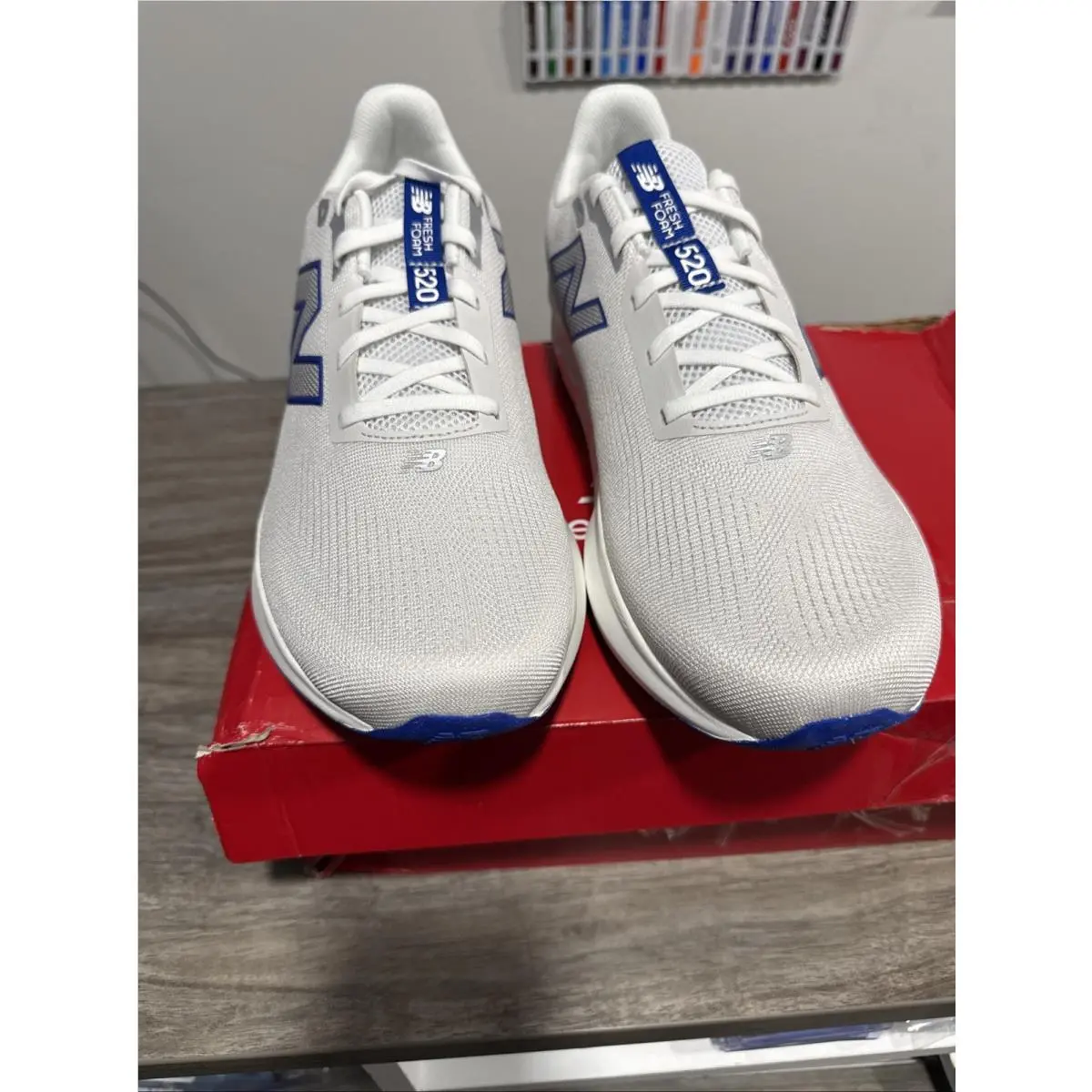 New Balance shoes - 520 V9 - M520LG9 - GREY MATTER / REFLECTION / TEAM ROYAL 2