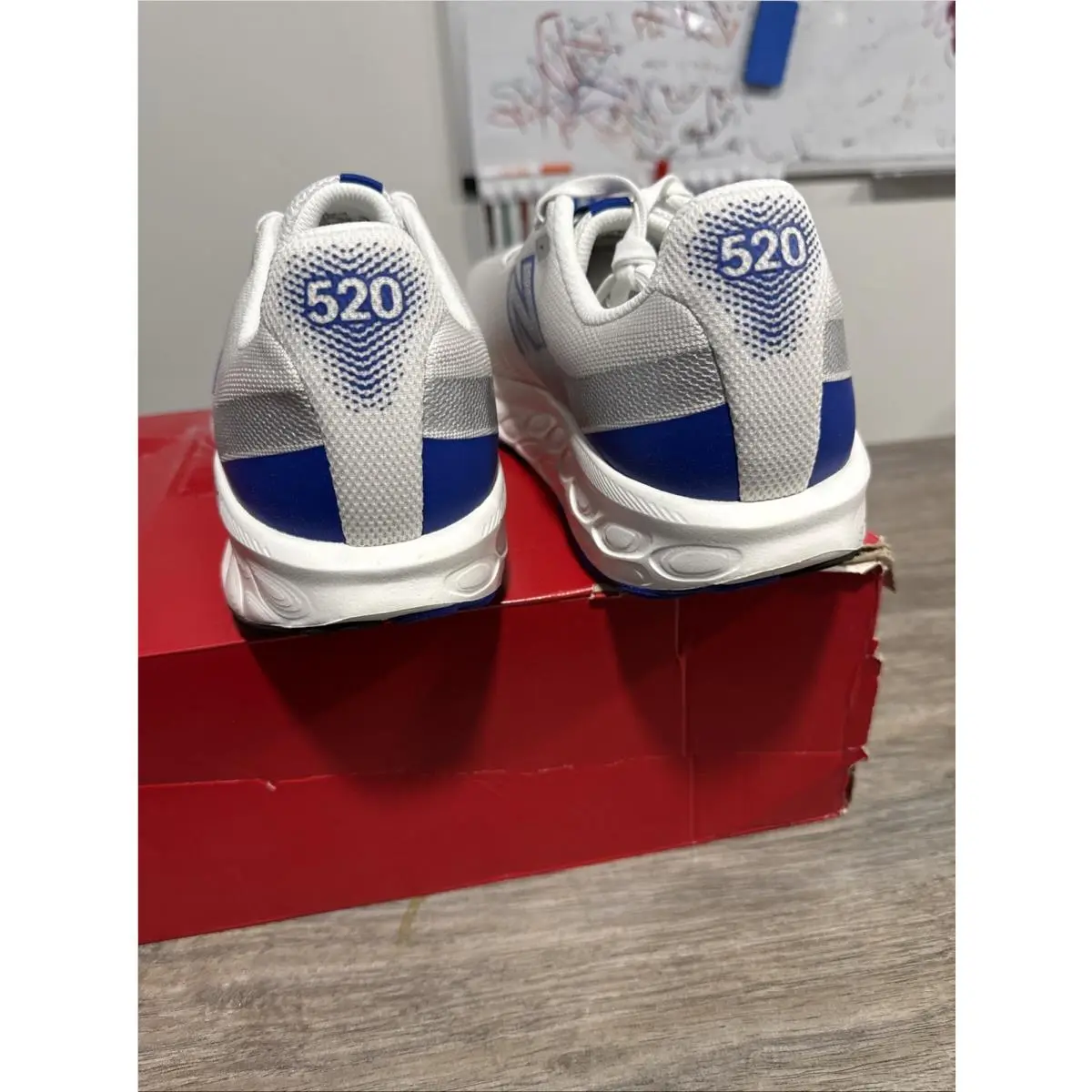 New Balance shoes - 520 V9 - M520LG9 - GREY MATTER / REFLECTION / TEAM ROYAL 4