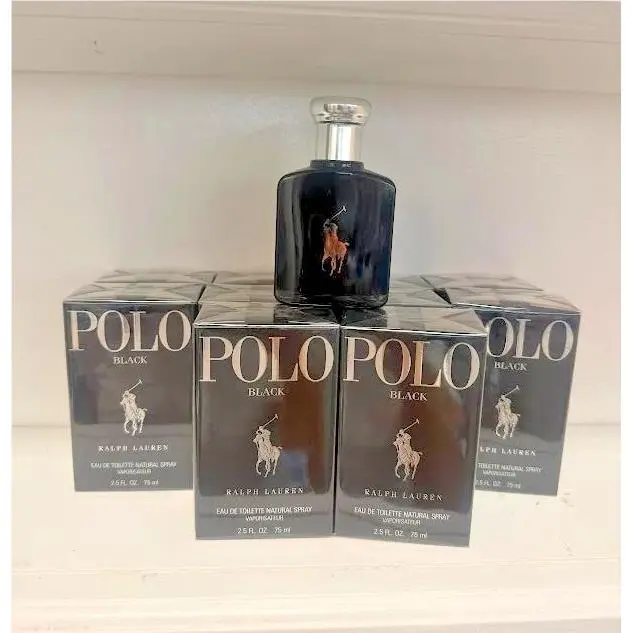 Ralph Lauren Polo Black 2.5oz Men`s Edt Bulk of 10 Bottles