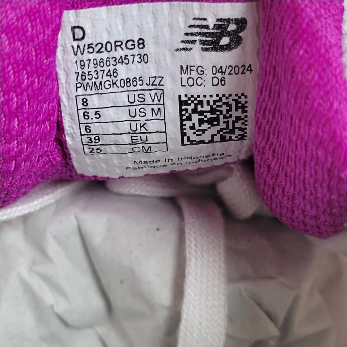 New Balance shoes - New Balance 520 - W520RG8 - Grey/Pink 12