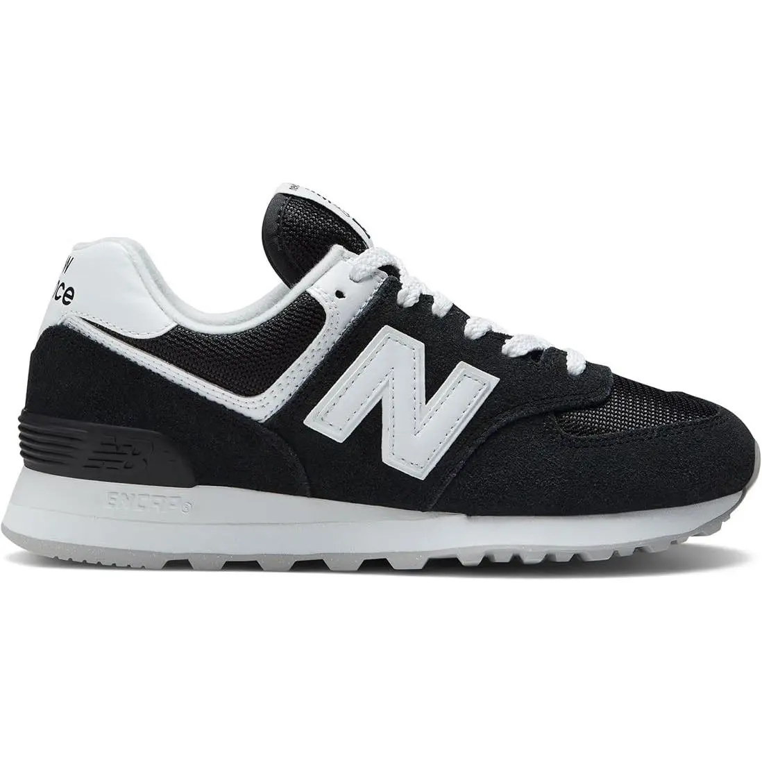 New Balance 574 V2 Women’s Sneakers Black White Size 10 Wide Casual Shoes