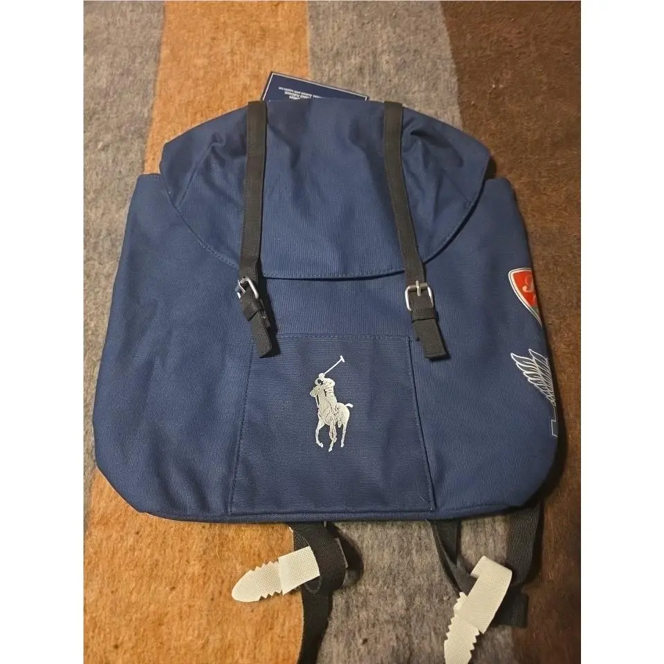The World Of Polo Backpack By Ralph Lauren Navy Blue