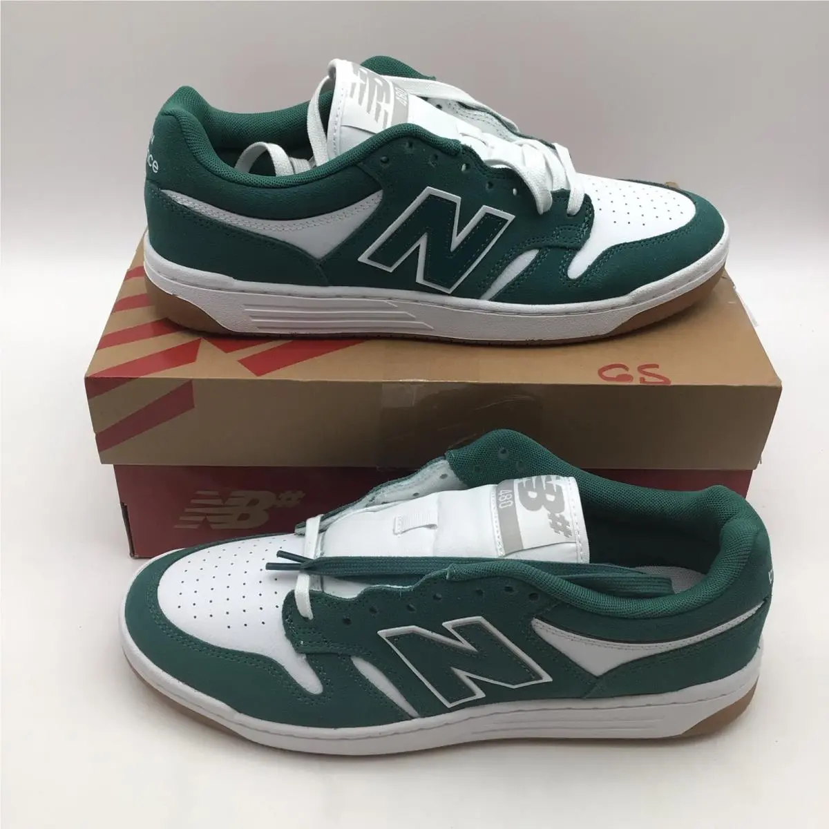 New Balance Numeric 480 Green White Gum Skate Shoes Mens Size 12 NM480NDI New