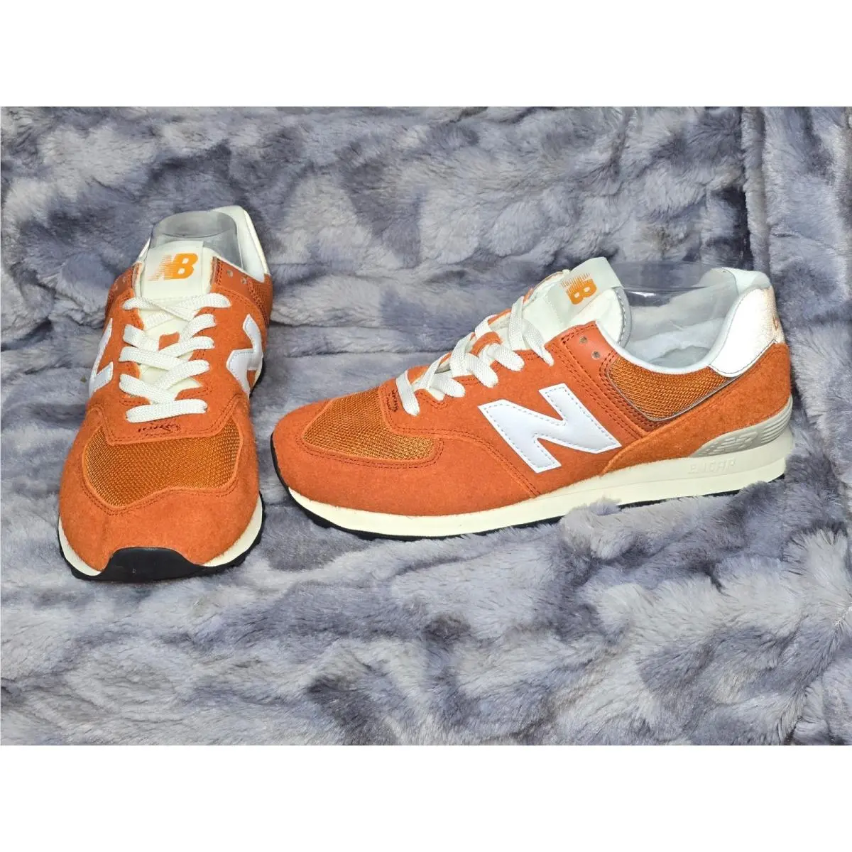 New Balance 574 Heritage Burnt Orange Hairy Suede U574HT2 Sneakers Size 10